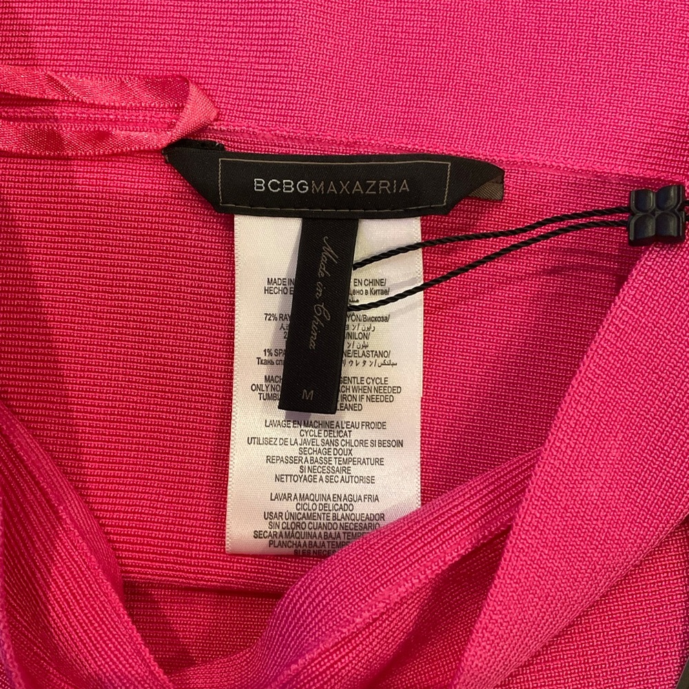 BCBG Bodycon Skirt Hot Pink NWT - Picture 4 of 7